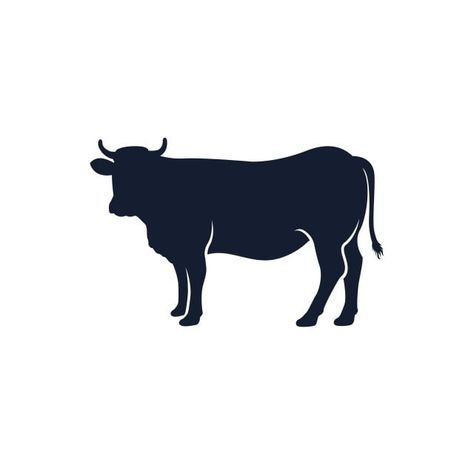 Vector Grass, Cow Icon, Cow Silhouette, Cow Graphic, Cow Logo, Cow Vector, Cow Illustration, Logo Transparent, Animal Vector