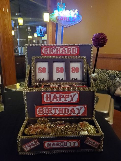 Casino Gift Ideas, 40th Birthday Gifts Diy, Casino Money, Lottery Ticket Gift, Casino Birthday Party, Casino Birthday, Halloween Basket, Vegas Theme, Casino Party Decorations