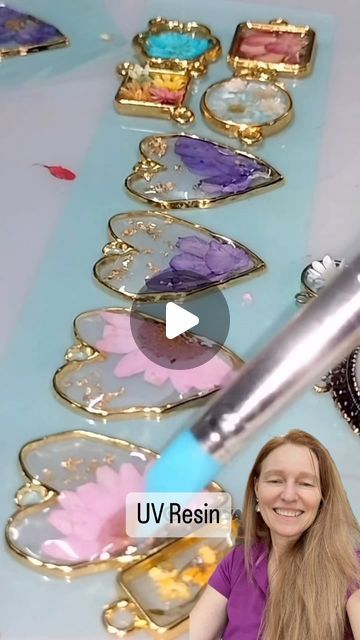 Thousands of Tips | UV Resin Jewelry  #uvresin #earrings #earring #getcreative #diy #crafts #resinartist #uvresin #handmade #uvresin #instagood #easycrafts... | Instagram Uv Resin Crafts For Beginners, Uv Resin Earrings Diy, Uv Resin Jewelry Tutorials, Uv Resin Jewelry Ideas, Epoxy Jewelry Diy Ideas, Uv Resin Jewelry Diy, Diy Resin Stud Earrings, Resin Earrings Diy, Resin Earrings Ideas