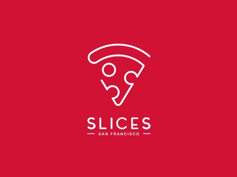 Slices San Francisco by Christina Connelly on Dribbble Restaurant Logos, Logos Photography, Mises En Page Design Graphique, Pizza Branding, Pizza Logo, Inspiration Logo Design, Vintage Logos, Pizza Design, Graphisches Design