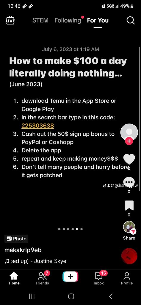 Can you accept my invitation so that I can get a free gift? https://temu.com/s/LwATdbZKtRkdso How To Get Free Stuff On Temu, Temu Free Codes, Temu Codes For Free Stuff 2024, Temu Hacks, Temu Codes, Free Money Hack, Make 100 A Day, Phone Photo, Phone Photo Editing