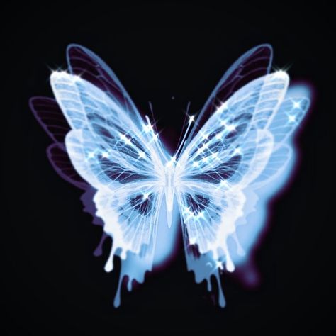 blue butterfly Butterfly Effect Aesthetic, Blue Magic Aesthetic, Blue Butterfly Aesthetic, Butterfly Pfp, Butterfly Profile, Butterfly Icon, Cybercore Aesthetic, Blue Aesthetic Dark, Blue Butterfly Wallpaper