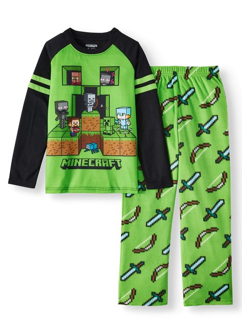 Minecraft Bday, Men Pajamas, Pajama Set Long, Bridesmaid Pajama Set, Battle Scene, 10 Birthday, Spiderman Party, Fashion Closet, Minecraft Party