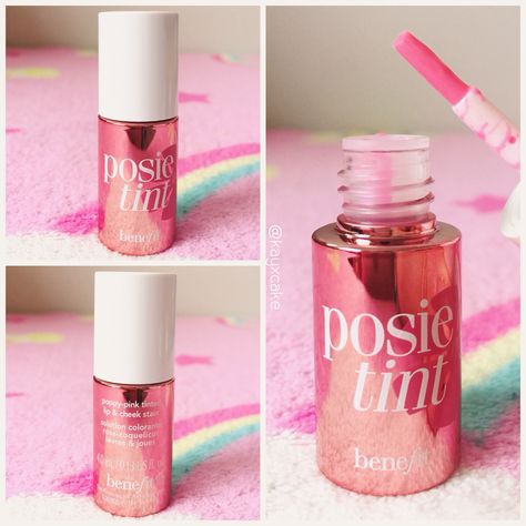 Benefit ✨ Posie Tint Mini Kawaii, Benefit Cosmetics, Posie Tint, Cheek Stain, Kawaii Stuff, Makeup Reviews, Lip Tint, About Fashion, Fashion Makeup