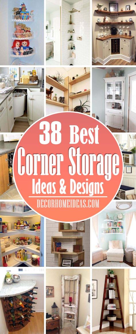 Corner Space Ideas Kitchen, How To Make A Corner Cabinet, Ideas For Corners In Kitchen, Corner Shelves Storage, Corner Pantry Appliance Storage, Under Cabinet Corner Shelf, Corner Shelf For Kitchen, Pantry Ideas For Corners, Functional Corner Space