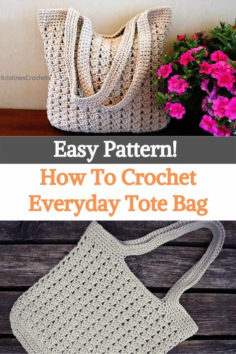 Crochet Tote bags, being a very spacious and comfortable bag to use, are a classic that continues to prevail as one of the options that should not be missing from your wardrobe. This is not for less, they are very comfortable and spacious... it is the bag you are going to use whenever you need space and you do not want to forget anything at home. There are also models for all tastes, however, today we want to share with you a video tutorial in which you will learn how to crochet your own tote... Crochet Zig Zag, Crochet Tote Pattern, Crochet Shoulder Bags, Free Crochet Bag, Crochet Bag Pattern Free, Bag Pattern Free, Crochet Market Bag, Crochet Handbags Patterns, Crochet Simple