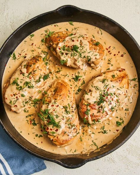 Cream Cheese Chicken (Easy, High Protein) | Kitchn Whiskey Cream Sauce, Irish Chicken, Chicken And Cheese Recipes, Witches Kitchen, Whiskey Cream, Cream Chicken, Cream Cheese Chicken, Winner Winner Chicken Dinner, Cook Chicken Breast