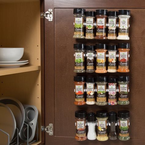 Spice Rack Organizer Spice Rack Organization, Storing Spices, Spice Rack Organiser, Diy Pantry, Kitchen Organization Diy, Organizing Hacks, Spice Storage, Kitchen Cabinet Doors, Spices And Seasonings