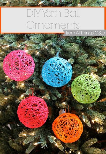 THE KIDS AND I DID THIS MANY YEARS AGO AND IT IS FUN   how to make yarn ball ornaments, christmas decorations, seasonal holiday decor Yarn Ball Ornaments, Yarns Ornaments, Mercury Glass Christmas Ornaments, Diy Yarn, Yarn Diy, Yarn Ball, Ornaments Christmas, Christmas Crafts For Kids, Homemade Christmas