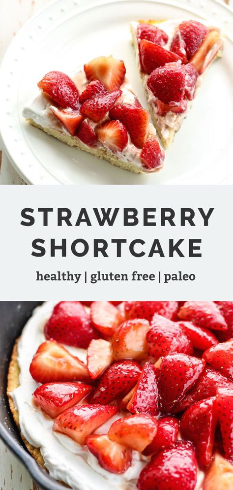 Healthy Strawberry Shortcake, Clean Eating Dessert Recipes, Fit Mitten Kitchen, Paleo Cake, Clean Dessert, Paleo Recipes Dessert, Paleo Baking, Clean Eating Desserts, Healthy Strawberry