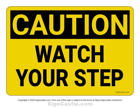 Free printable "Watch Your Step" caution sign. Download it at https://signcastle.com/download/watch-your-step-caution-sign/ Testing In Progress Sign, Testing Themes, Under Construction Sign, Construction Signs Printable, Y2k Future, Under Construction Theme, Signage Signs, Danger Signs, Construction Signs