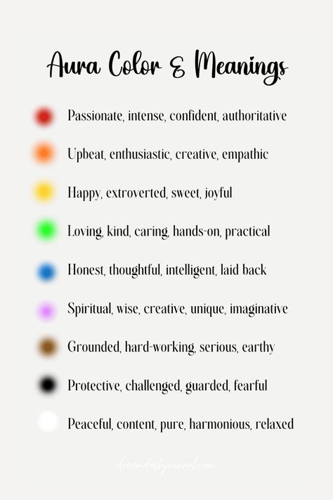 Aura colors and meanings chart Ora Colors Meaning, Aura Reading Color Meanings, Aura Meanings Colour, Aura Color Meanings Charts, How To Know Your Aura Color, How To See Aura Colors, Color Meanings Spiritual, Colors With Meaning, Different Aura Colors