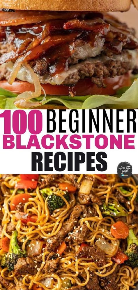 Elevate your summer camping with easy Blackstone grill dinner ideas. Enjoy recipes like steak dinner, griddle smash burgers, hibachi noodles, and hibachi rice under the stars. Grill Dinner Ideas, Easy Blackstone Recipes, Best Blackstone Griddle Recipes, Hibachi Rice, Hibachi Noodles, Grill Dinner, Outdoor Griddle Recipes, Blackstone Cooking, Griddle Cooking Recipes