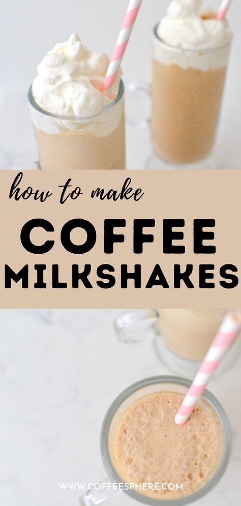 Coffee Milkshake Recipe, Frozen Coffee Drinks, Milkshake Recipe Easy, Frosted Coffee, What Is Healthy Food, Ice Cream Shake, Coffee Milkshake, Coffee Shake, Ice Cream Drinks