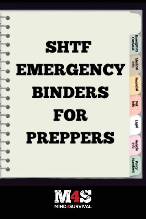 Emergency Binders: What Should Preppers Put in Them? Free Survival Printables, Prepper Binder Printables, Preparing For Emergencies, Diy Prepper Projects, Shtf Preparedness Diy, Survival Binder Free Printables, Printable Survival Guide, Survival Printables, Prepper Printables