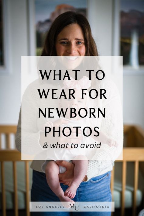 Get picture-perfect newborn photos with these newborn photo outfit ideas! Whether you're planning a casual newborn photoshoot at home or a formal newborn photoshoot, this guide has you covered. Click through for what to wear for your newborn photography session, and what to avoid. I offer at home newborn photography in Los Angeles. Documentary style newborn photography, photography tips, newborn lifestyle photos In Home Newborn Session Outfit, Newborn Photography Outfits Family, Newborn Family Photos What To Wear, Newborn Photoshoot Outfits, Newborn Photoshoot At Home, Newborn Picture Outfits, Simple Newborn Photos, Baby Hospital Photos, Photography Outfit Ideas