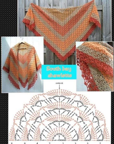 Crochet Shawl Diagram, Crochet Cowl Free Pattern, Crochet Shawl Free, Crocheted Shawl, Crochet Shawl Pattern, شال كروشيه, Crochet Cowl Pattern, Crochet Poncho Patterns, Crochet Shawls And Wraps