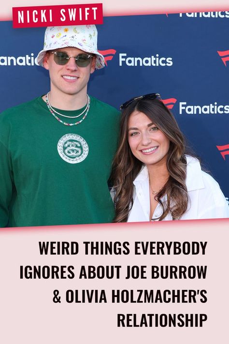 Joe Burrow and Olivia Holzmacher recently got engaged - but that doesn't mean there aren't a bunch of weird details about their relationship everyone ignores. #JoeBurrow #Sports Joe Burrow And Olivia, Olivia Holzmacher, Joe Burrow Cute, Joe Borrow, Joe Burrow, Got Engaged, Weird Things, Getting Engaged, Swift