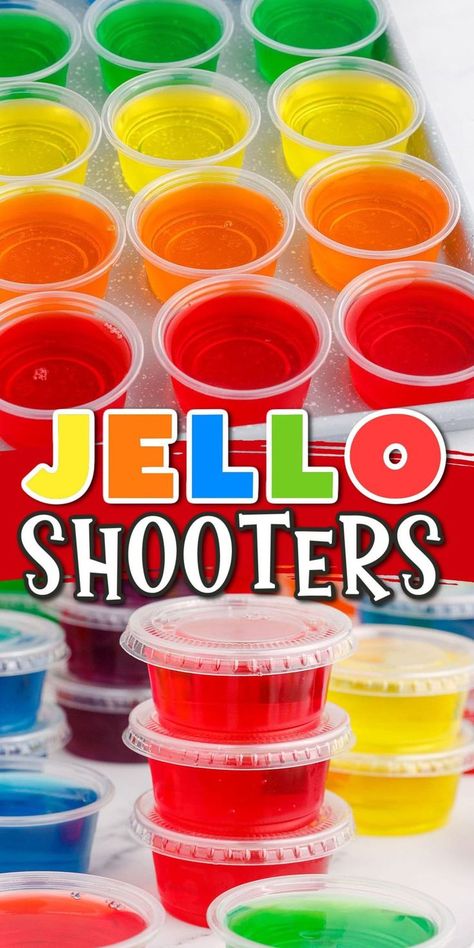 Classic Jello Shot Recipe, Lemon Jello Shots, Vodka Jelly Shots, Summer Jello Shots, Tequila Jello Shots, Hello Shots, Alcohol Desserts, Rum Jello Shots, Vodka Jelly