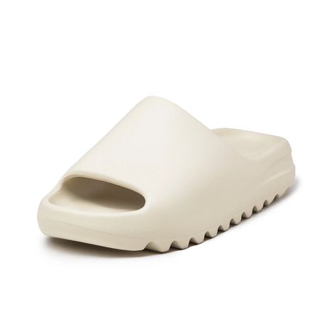 Brand: Adidas Model: Yeezy Slide Style Code: FZ5897 Release Date: September 24, 2022 White Yeezy Slides, Fake Yeezy Slides, Slide Adidas, Yeezy Slides Outfit, Shopping Vibes, Adidas Yeezy Slides, White Nike Socks, Foam Slides, Shoes Wishlist