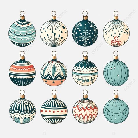 hand drawn doodle christmas balls for celebration decoration design sketch art line drawing doodle Xmas Ornaments Drawing, Christmas Drawing Ornaments, How To Draw A Christmas Ornament, Christmas Bobbles Drawing, Drawing Christmas Ornaments, Christmas Bunting Ideas Diy, Christmas Balls Design, Christmas Ornament Doodle, Christmas Ornament Drawing Ideas