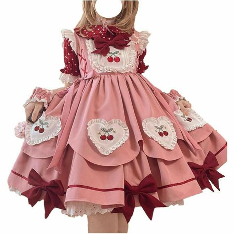 Costume Princess, Cute Casual Dresses, Japanese Kawaii, Japanese Dress, Kawaii Dress, Big Bow, Lace Ruffle, Really Cute Outfits