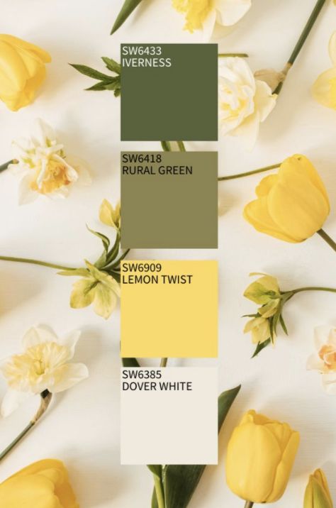 Each season brings different color palettes, and #Spring2021 is in full effect! As much as we enjoy this year’s pastels and trendy jewel tones, we’re curious… Which one has your favorite shade range: spring, summer, autumn or winter? Drop a comment below & may the most wonderful time of year win! . . . . #commercialinteriors #hospitalitydesign #residentialdesign #home #homedecor #homedesign #homegoals #homeinspo #homeinspiration #homeideas #homestyle #instahome #dreamhome #howyouhome Yellow Swatches Colour Palettes, Yellow Green Beige Color Palette, Mellow Colors Colour Palettes, Pastel Yellow Color Scheme, Yellow Flower Color Palette, Yellow And Hunter Green Wedding, Yellow Ocher Color Palette, Yellow And Cream Color Palette, Color Palette Pale Yellow