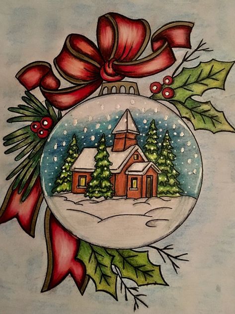 Christmas Card Competition Ideas, Beautiful Christmas Drawings, Hard Christmas Drawings, Christmas Inspired Drawings, Color Pencil Christmas Cards, Merry Christmas Drawing Ideas Pencil, Christmas Theme Drawings, Christmas Marker Drawing, Christmas Themed Drawings