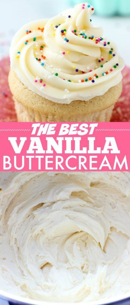 How To Make Icing For Cupcakes Easy, The Best Vanilla Buttercream Frosting, Best Vanilla Buttercream Frosting, Best Vanilla Buttercream, Dessert Lasagna, Frost Cupcakes, Frosting Cake, Decorate Cupcakes, Frosting Recipes Easy