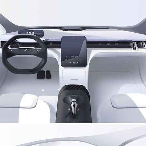 Polestar Interior, Spaceship Interior Cockpit, Car Interior Concept, Exo Car, Concept Car Interior Design, Interior Design Car, Concept Car Interior, Interior Sketches, Car Interior Sketch