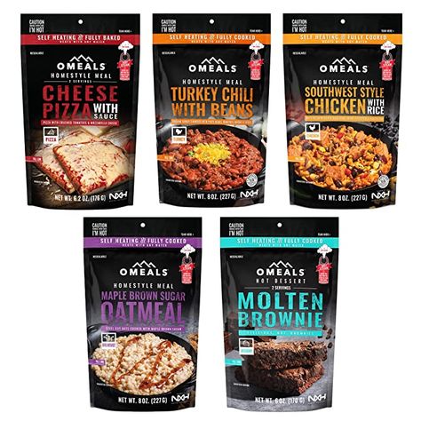 Amazon.com: OMEALS Weekend 5 Pack | 5 Meals for Hiking Food | Self Heating Meals Ready to Eat Fresh Just Add Water Meals & Camp Food | Emergency Food Supplies Camping Food for Backpacking Weekend 5 Pack : Tools & Home Improvement Back Packing Meals, Add Water Meals, Just Add Water Meals, Food For Backpacking, Meal Ready To Eat, Camp Food, Sauce For Rice, Food Supplies, Hiking Food