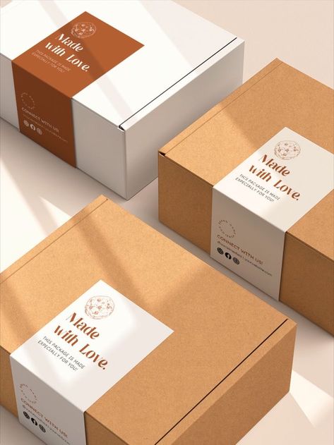 Box Sleeve Design, Cookies Box Packaging Design, Box Label Design, Label Produk, Bakery Packaging Design, Cookies Branding, Dessert Box, Baking Packaging, Bakery Branding