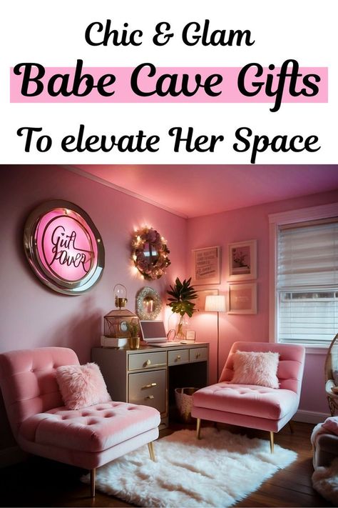 Explore the ultimate collection of Babe Cave Gift Ideas! Treat yourself or your favorite gal pal to something special that adds personality and pizzazz to her sanctuary. From cozy decor to stylish accessories, discover the perfect gifts to elevate her Babe Cave and make it uniquely hers. She Cave Room Ideas For Women, Hangout Room Ideas Woman Cave, She Room Woman Cave, Ladies Lounge Woman Cave, Alternative Room Aesthetic, Woman Cave Ideas, Babe Cave Ideas, Women Cave Ideas, Hangout Room Ideas