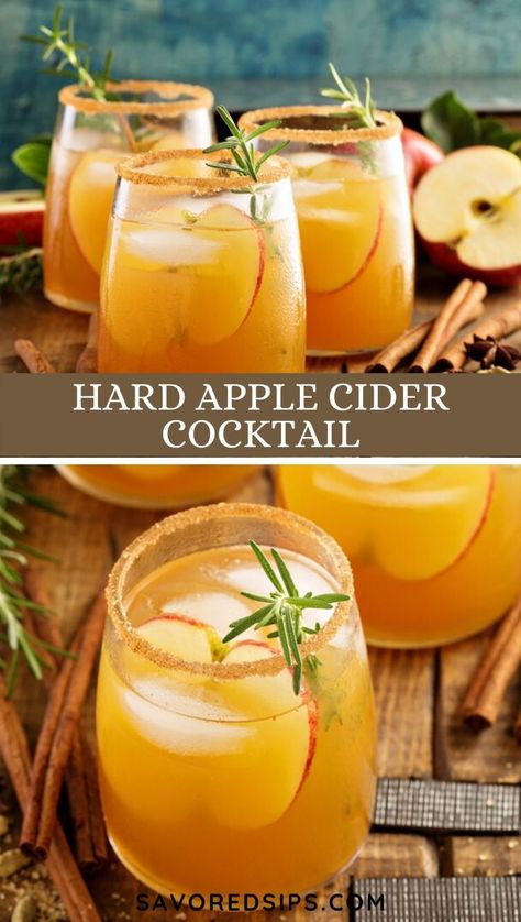 Alcoholic Apple Cider Drinks, Hard Apple Cider Recipe, Hard Cider Cocktail, Cider Drink Recipes, Hard Cider Recipe, Apple Cider Whiskey, Cider Cocktail Recipes, Cider Mimosas, Apple Cider Drink