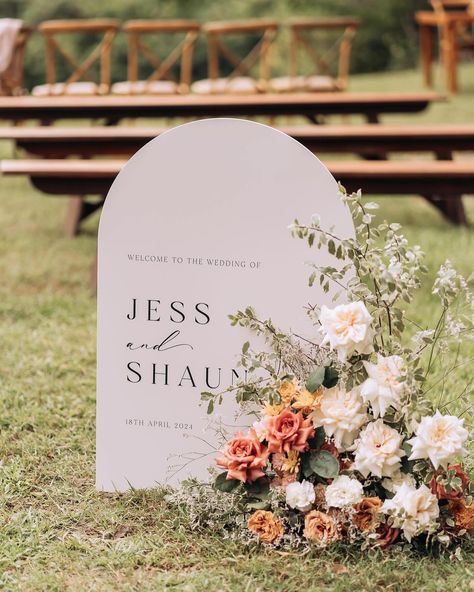 Moments from beautiful Jess & Shaun’s ceremony 🤍🍂 Captured perfectly by @wild.weddings . . . . #wedding #weddingflowers #weddingflorals #weddingcolours #greenandwhite #autumnwedding #gardenwedding #groundarbour #weddingflowers #brisbaneflowers #classicwedding #timelesswedding #romanticflowers #brisbanewedding #brisbaneweddingflorist #brisbaneflorist #brisbanebride #goldcoastwedding #goldcoastweddingflorist #earthytones Canvas Template, Reception Party, Bridal Shower Signs, Wedding Welcome Sign, Welcome To Our Wedding, Seating Chart Wedding, Wedding Welcome Signs, Wedding Signage, Wedding Seating