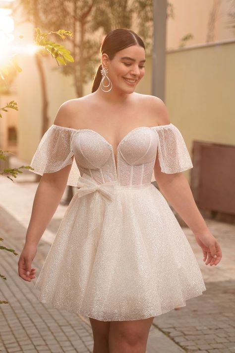 Plus Size Wedding Dresses Short, Plus Size Elopement Dress, Plus Size Wedding Dress Short, Bride Reception Dress, Graduation Dress Plus Size, Reception Dress Short, Vegas Wedding Dress, Plus Size Short Dresses, White Plus Size Dresses