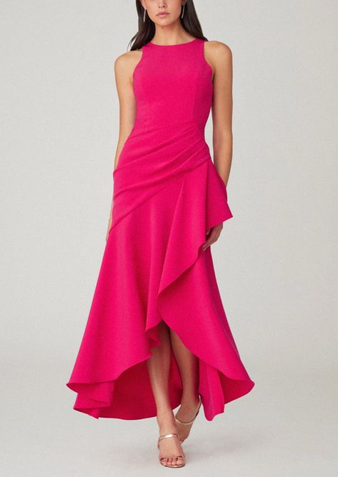 Shop elegant evening wear for your next formal event or night out. Styles range from short cocktail dresses, dresses for weddings, long evening dresses, & more. Asymmetrical Dress Formal, Simple A Line Dress, Flare Gown Styles, Mother Of The Bride Suits, Elegant Evening Wear, Short Cocktail Dresses, Carolina Herrera Dresses, Dresses For Weddings, Magenta Dress