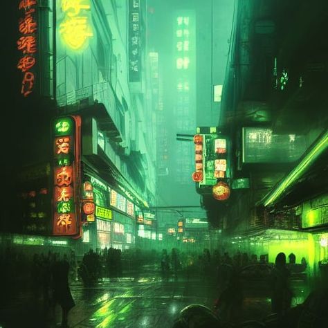 Cyberpunk World Aesthetic, Neon Apocalypse, Cyberpunk Moodboard, Green Cyberpunk, Neon Cyberpunk Aesthetic, Grunge Cyberpunk, Cybergoth Aesthetic, Chinese Traditional Art, Dystopian Aesthetic