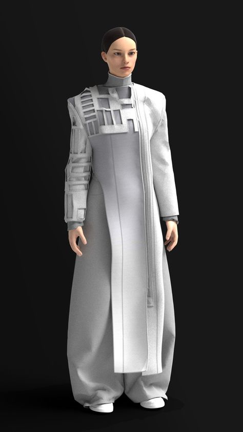 Tech Inspired Fashion, Futuristic Design Fashion, Clo 3d Fashion, Futuristic Fashion Design, Scifi Fashion, Sci Fi Clothing, Future Clothing, Clo 3d, Tech Clothing