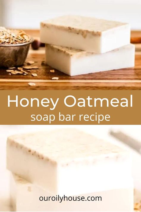 Lavender Honey Oatmeal Melt And Pour Soap, Honey Base Soap Recipes, Honey Soap Base Recipes, Oatmeal Soap Bar, Diy Bath Soap Bars, Honey Oatmeal Soap Melt And Pour, Oatmeal Soap Melt And Pour, Honey Oatmeal Melt And Pour Soap Recipes, Homemade Bar Soap For Sensitive Skin