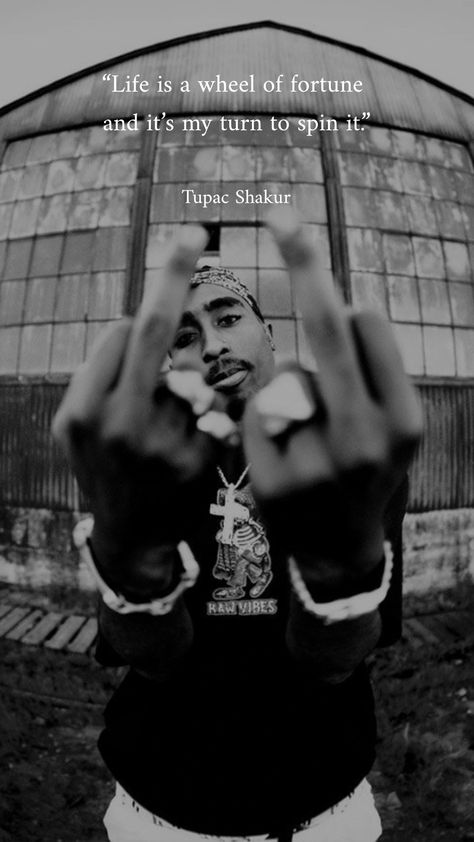 "Life is a wheel of fortune and it's my turn to spin it." is a famous quote by one of the most influential American Rapper, Songwriter and Actor, Tupac Amaru Shakur better known by his stage name 2Pac and alias Makaveli. #tupacshakur #tupacamarushakur #tupac #songlyrics #lyrics #quotes #quotation #wallpaper #aesthetic #blackandwhite #darkaesthetic #inspirationalquotes #aestheticimage #aestheticwallpapers #quote #aestheticquotes #tumblraesthetic #optimisticquotes #motivationalquotes Black Aesthetics Wallpaper, Biggie Aesthetic Wallpaper, Its My Turn Now Quotes, It’s My Turn Quotes, Turn It Off Wallpaper, My Turn Wallpaper, 2pac Aesthetic Quotes, Hip Hop Quotes Inspirational, Tupac Lyrics Quotes