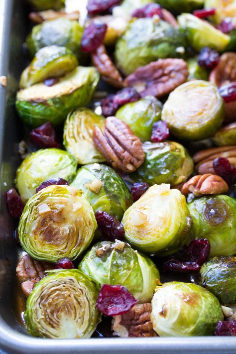 This Balsamic Brussels Sprouts recipe is an easy side dish for Thanksgiving or any holiday! Everything cooks on one pan, with garlic and an irresistible maple balsamic glaze. Best Brussel Sprout Recipe, Roasted Brussels Sprouts Recipe, Brussel Sprout Recipes Roasted, Maple Balsamic, Sprouts Recipe, Roasted Brussel, Roasted Brussels Sprouts, Easy Side Dish, Sprout Recipes