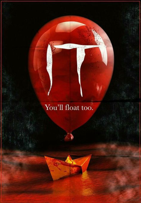 Penny Wise Poster, It Poster Movie, Youll Float Too, Es Pennywise, It Poster, Free Poster Printables, It Movie, Clown Horror, You'll Float Too