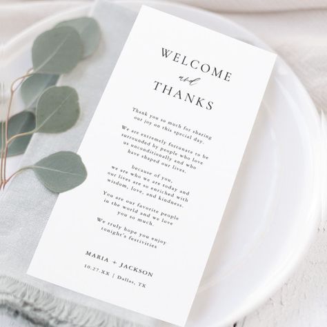 Elegant Thank You Welcome and Thanks Place Cards Thank You Wedding Place Cards, Thank You Note At Wedding Table, Thank You Wedding, Thank You Card Wedding, Burger Wedding, Welcome Note Wedding, Placecards Wedding, Place Setting Cards, Wedding Notes