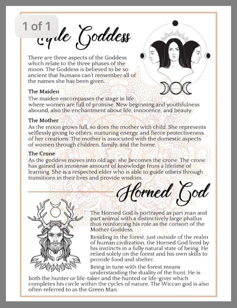 Deities Witchcraft List, How To Find Your Deity, Witchcraft Deities, Deities Witchcraft, Goddess Meaning, Goddess Magick, Horned God, Magia Das Ervas, Greek Mythology Gods