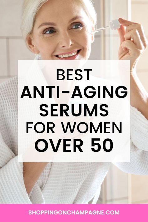 If you’re a woman over 50, you may notice your skin needs a bit more TLC than when you were younger. That's where the magic of anti-aging serums comes in – our little secret to keeping that glow and resilience in our skin.I’ve compiled this comprehensive guide to the best anti-aging serums for every mature skin type and concern. Whether you're dealing with sagging skin, seeking that radiant glow, or looking for a serum gentle enough for your sensitive skin, I've got you covered! Good Facial Products, The Best Serum For Face, Best Serums For Aging Skin, Best Wrinkle Cream Top 10 Anti Aging, Best Anti Aging Skin Care For Over 50, Skin Care Over 50 Anti Aging, Best Anti Aging Skin Care For 40s, Skincare For Anti Aging, Best Anti Aging Skin Products