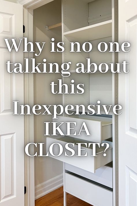 Don't spend your money without reading this! Add A Closet To A Small Bedroom, Expand Closet Space, Bedroom Closet Design Layout, Turn Closet Into Built In, Budget Closet Makeover, Ikea Boaxel Closet Ideas, Diy Closet System Small Spaces, Ikea Small Closet Ideas, Dresser Inside Closet