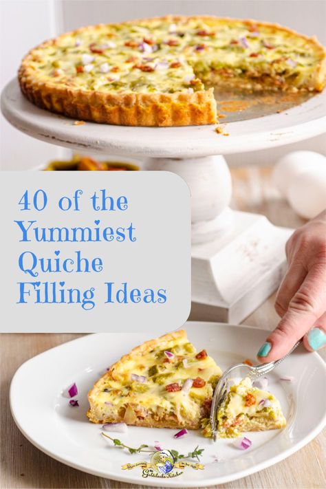 Quiche Fillings Ideas, Velveeta Quiche, Quiche Filling Ideas, Quiche Filling, Pancake Syrup Recipe, Delicious Quiche, Quiche Recipes Easy, Bacon Quiche, Hatch Green Chile