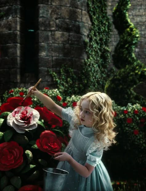 Wonderland Aesthetic, Alice In The Wonderland, Alice In Wonderland Aesthetic, Tim Burton Films, Tim Burton Movie, Alice Madness Returns, Alice Madness, Roses Red, Down The Rabbit Hole