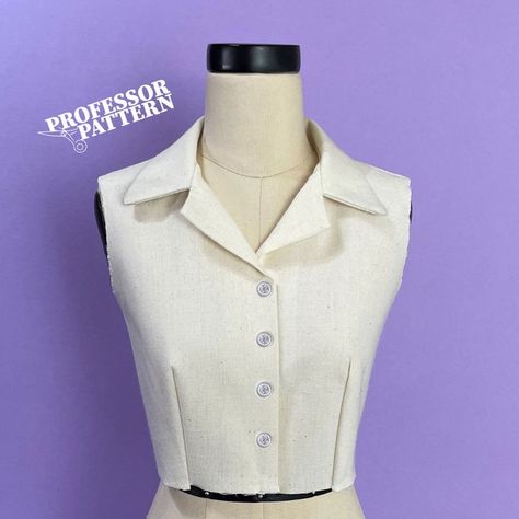 Tutorial: How to make a convertible collar Convertible Collar Pattern, Shirt Collar Pattern For Women, Basic Shirts Pattern, Collar Blouse Pattern, Collar Dress Pattern, Shirt Patterns For Women, Reworked Clothes, Collar Shirts Women, Shirt Collar Pattern